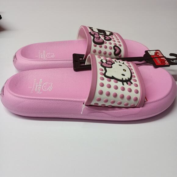 Hello Kitty Women's Pink Slip-on Slides Sandals Shoes Size 9 - Picture 4 of 5